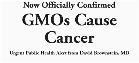 GMOs cause cancer
